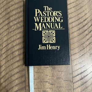 The Pastor's Wedding Manual by Jim Henry (1984, Hardcover) Clergy - VERY GOOD